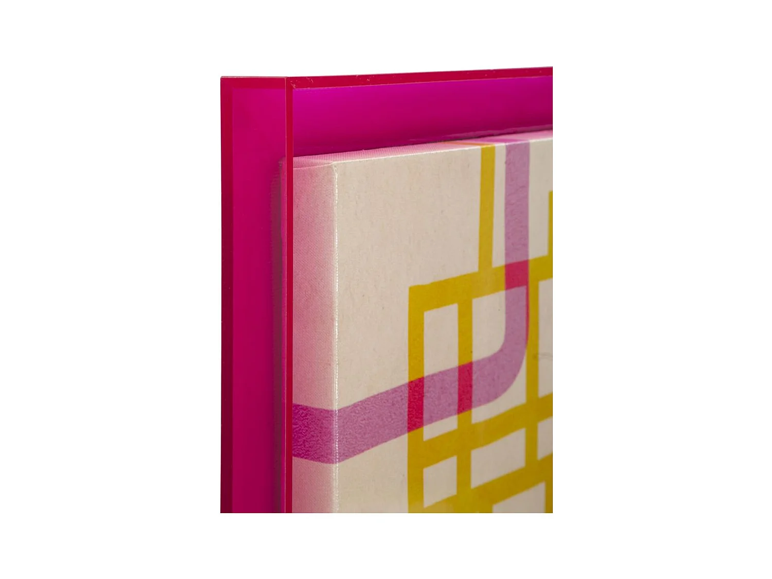 Impression sur Toile avec Cadre Psychédélique 2, Multicouleur, 60x3,3x80 cm, Seven Design