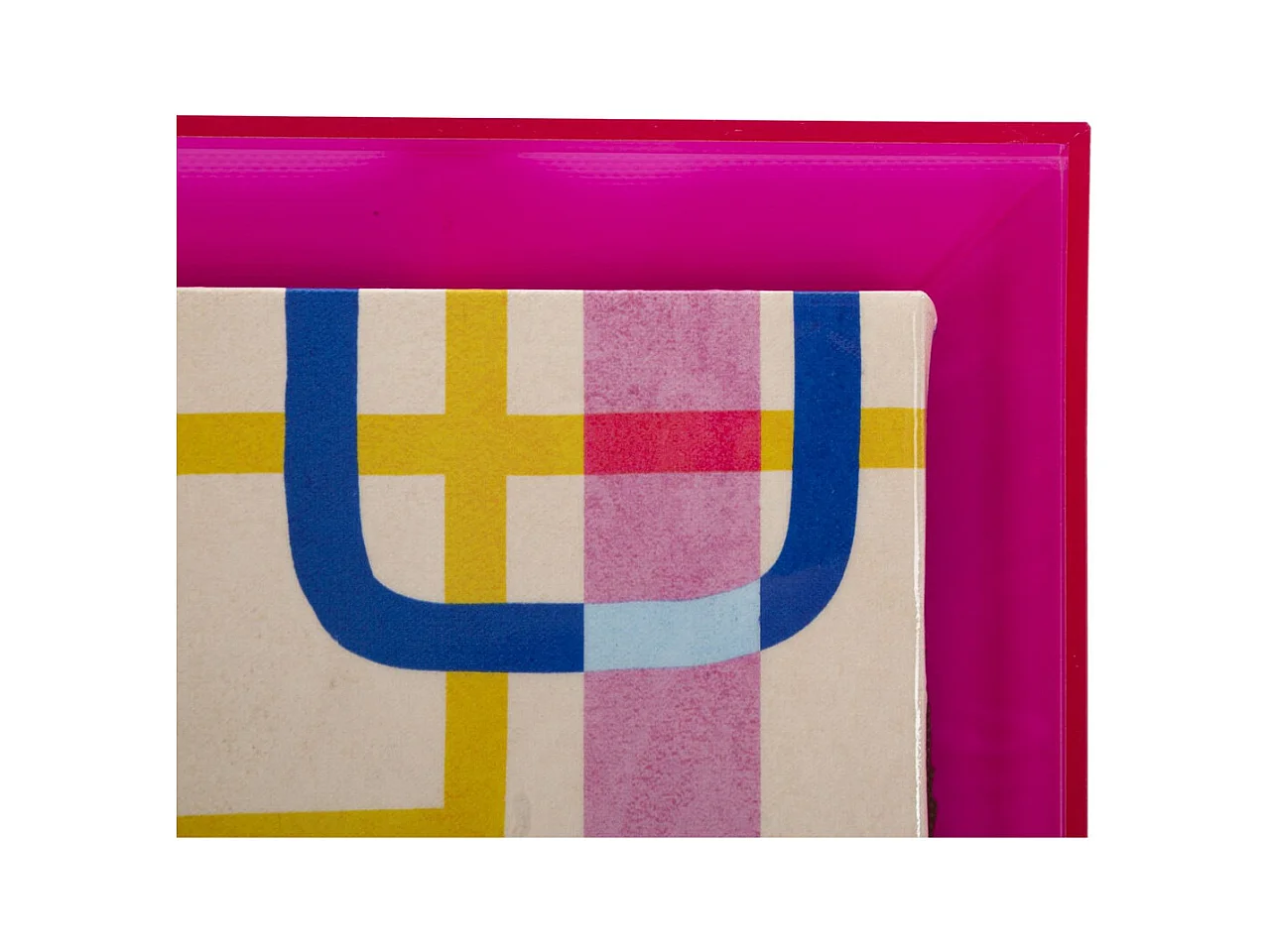 Impression sur Toile avec Cadre Psychédélique 2, Multicouleur, 60x3,3x80 cm, Seven Design