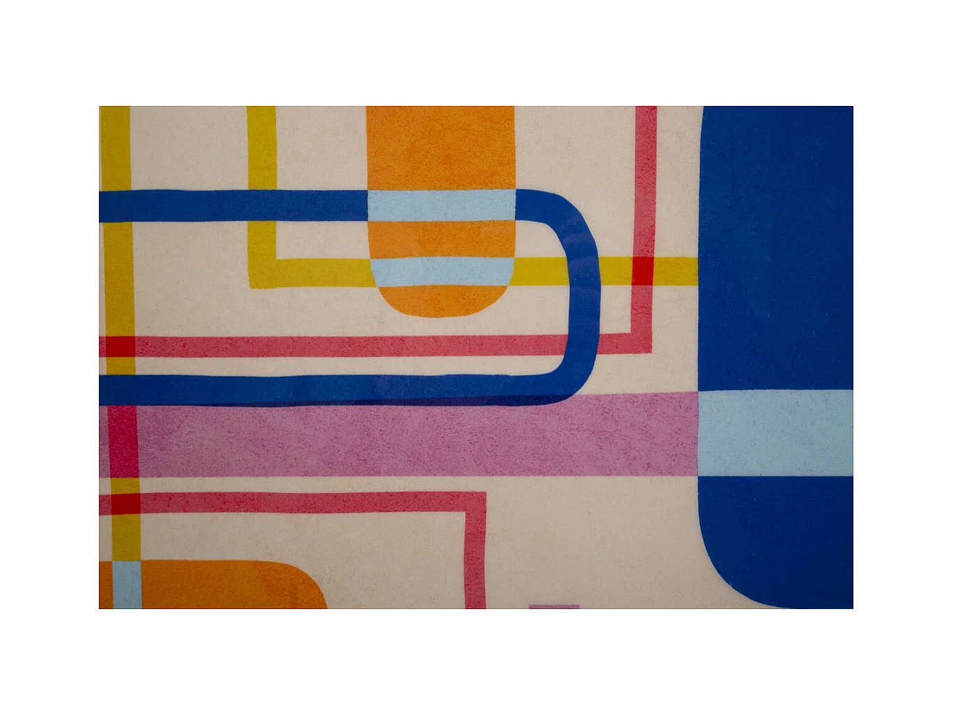 Impression sur Toile avec Cadre Psychédélique 2, Multicouleur, 60x3,3x80 cm, Seven Design