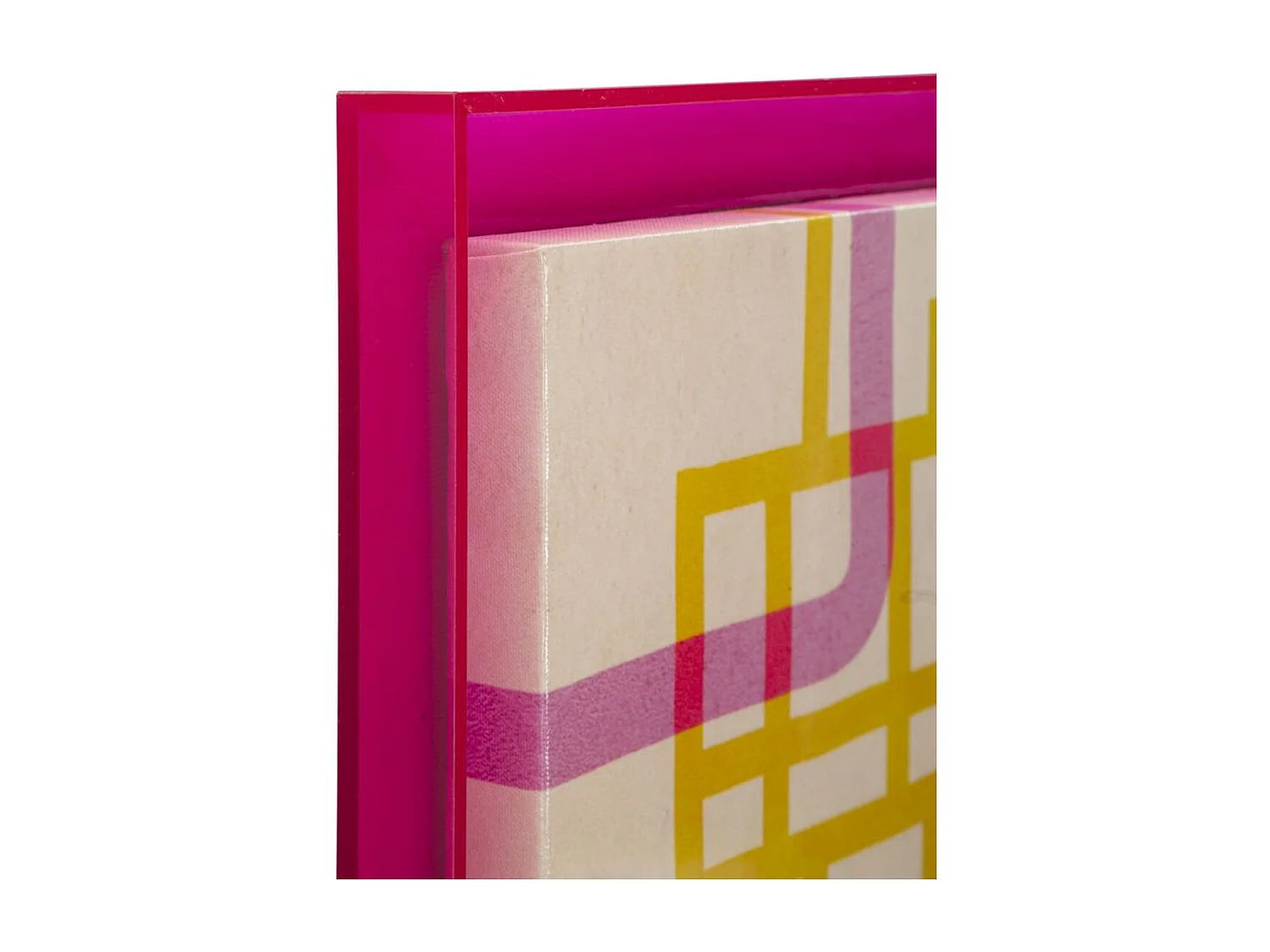 Impression sur Toile avec Cadre Psychédélique 2, Multicouleur, 60x3,3x80 cm, Seven Design