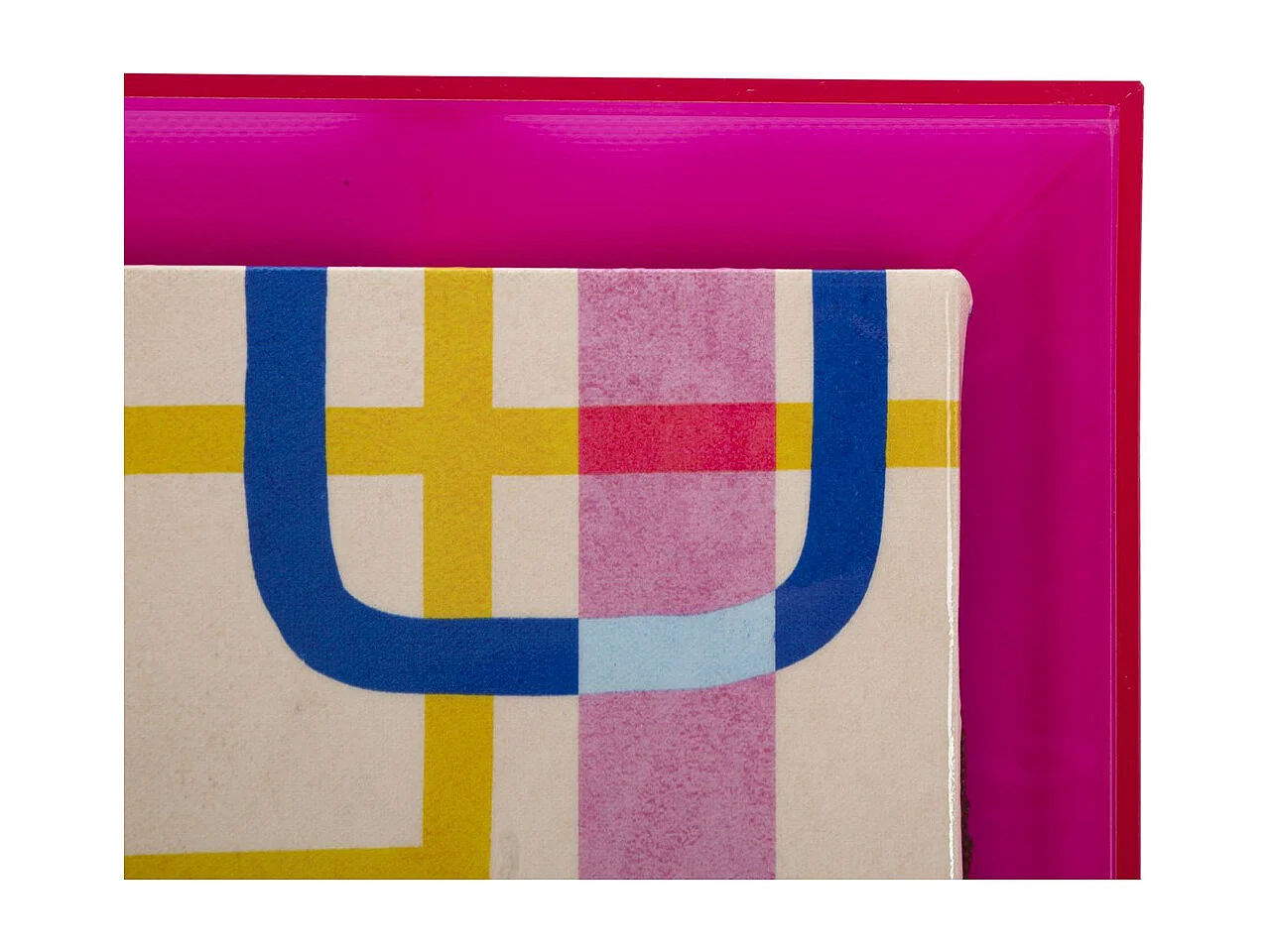 Impression sur Toile avec Cadre Psychédélique 2, Multicouleur, 60x3,3x80 cm, Seven Design