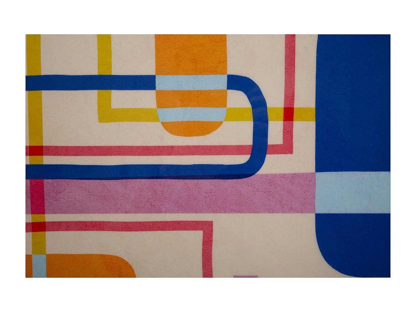 Impression sur Toile avec Cadre Psychédélique 2, Multicouleur, 60x3,3x80 cm, Seven Design