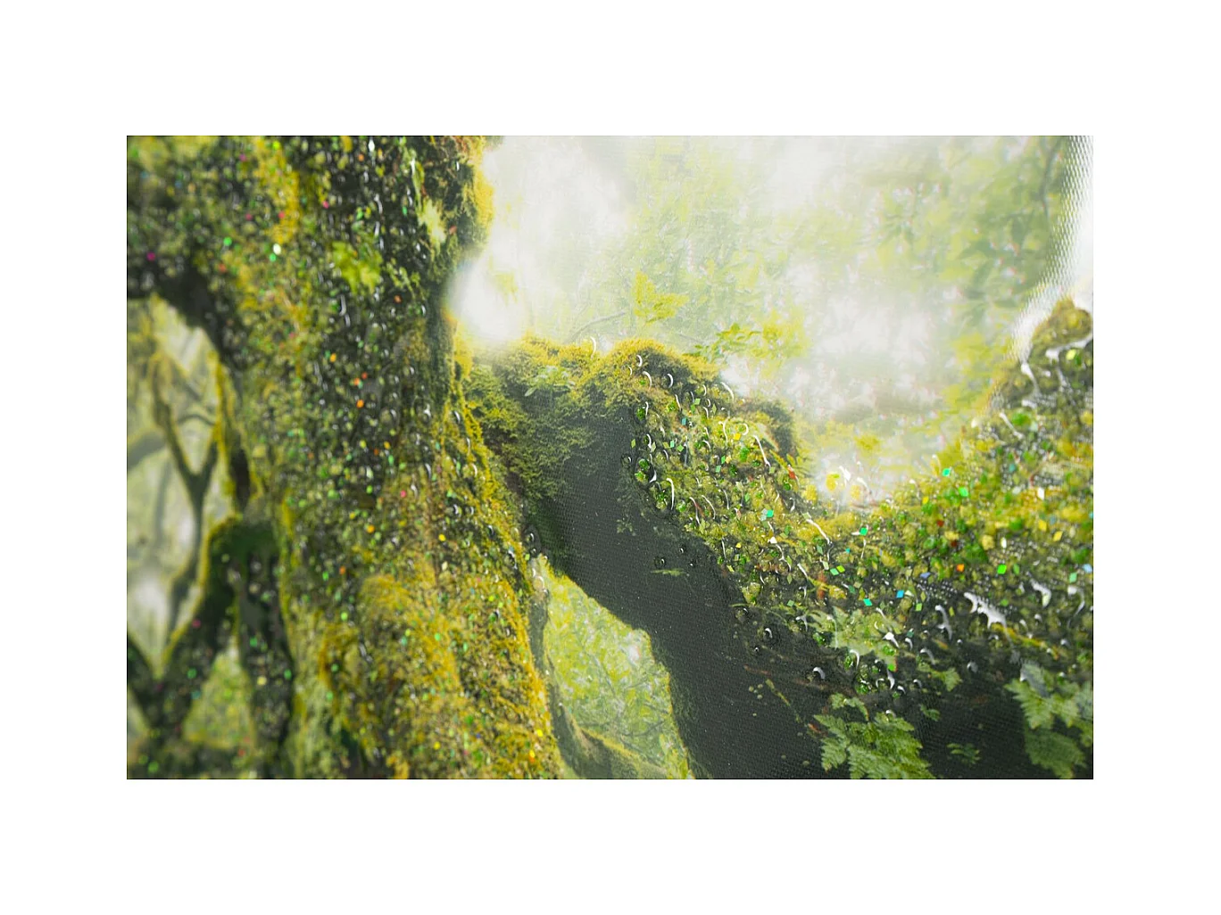 Impression sur Toile avec Cadre Arbre 3, Multicouleur, 90x4x60 cm, Seven Design