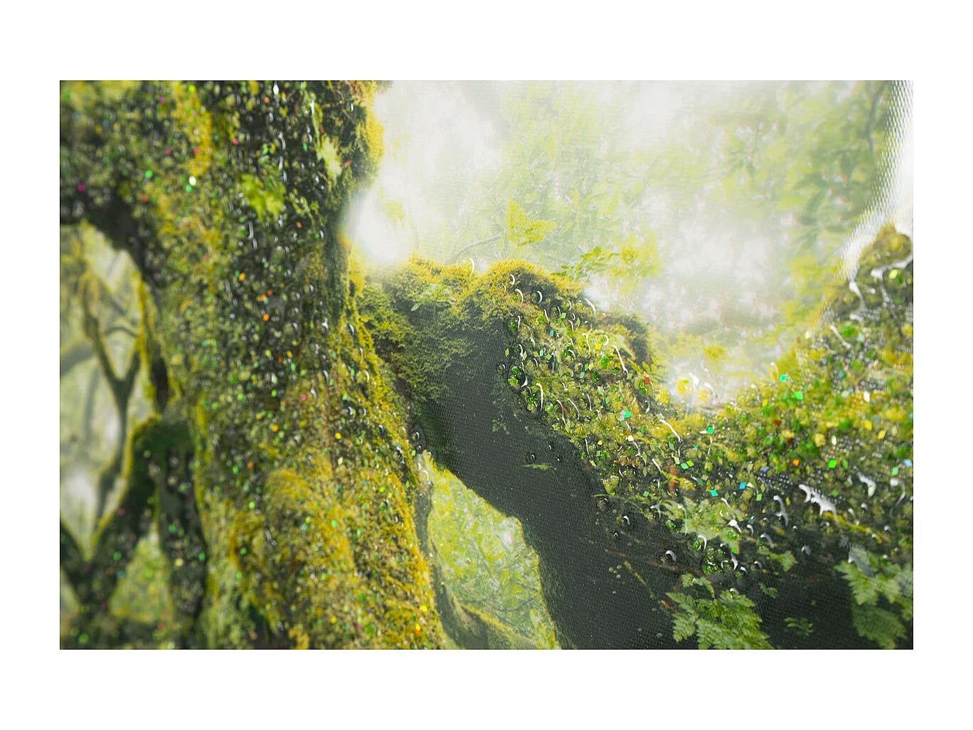 Impression sur Toile avec Cadre Arbre 3, Multicouleur, 90x4x60 cm, Seven Design