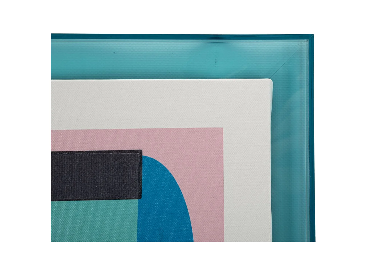 Afdrukken op Canvas met Lijst Psychedelisch 4, Veelkleurig, 50x3,3x70 cm, Seven Design