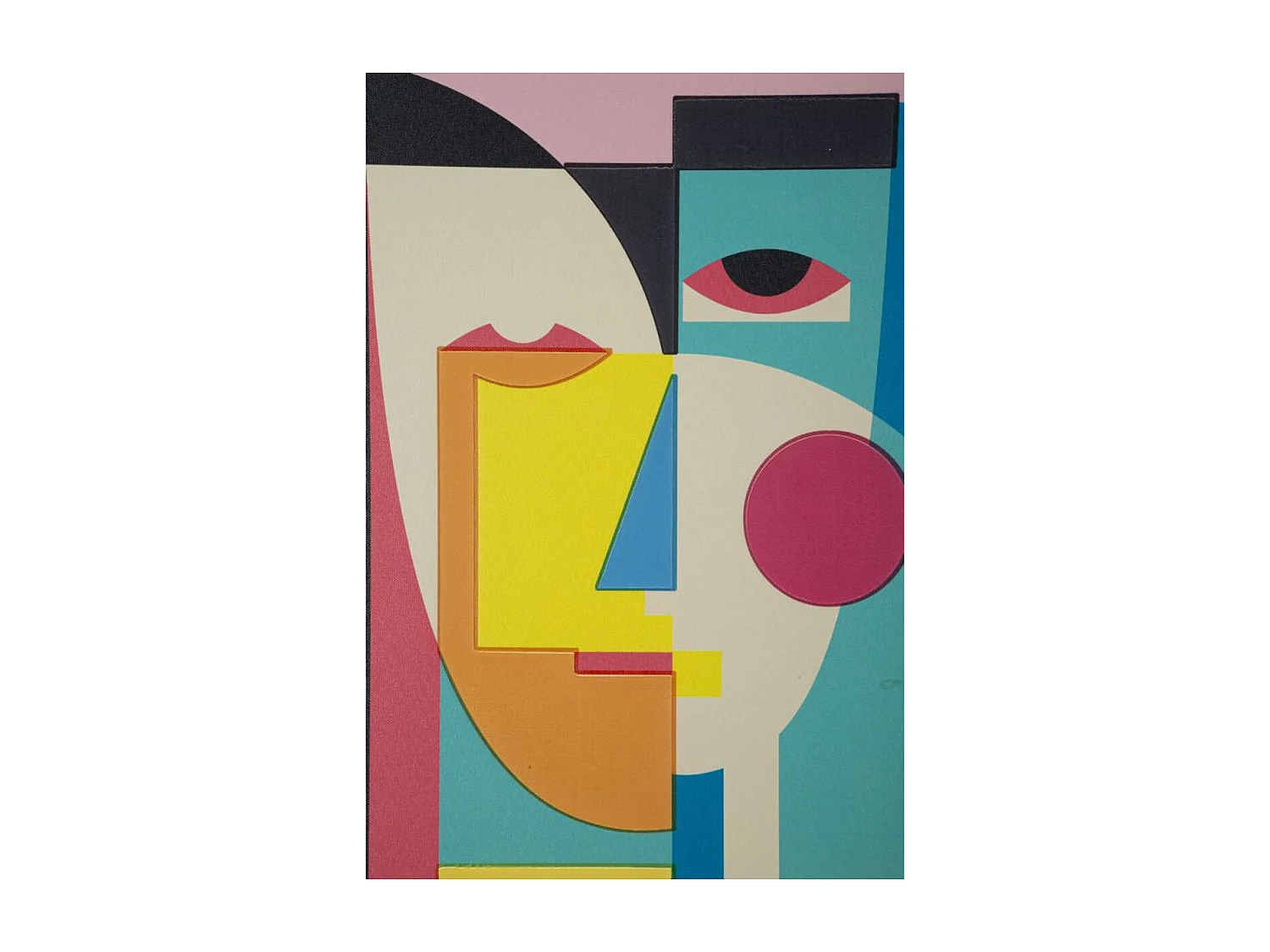 Wydruk na Płótnie z Ramą Psychodeliczny 4, Wielokolorowy, 50x3,3x70 cm, Seven Design