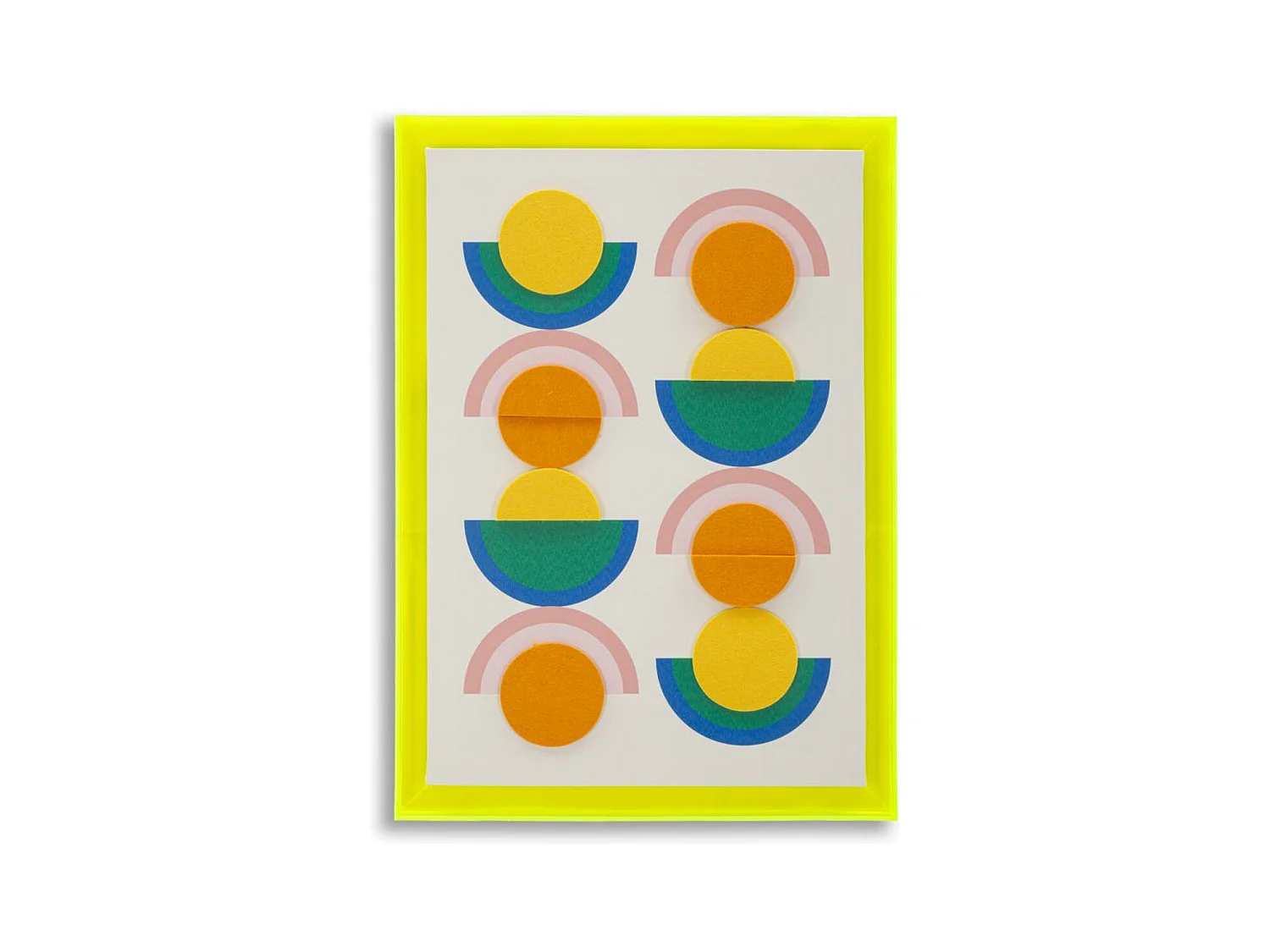 Afdrukken op Canvas met Lijst Psychedelisch 7, Veelkleurig, 50x3,3x70 cm, Seven Design