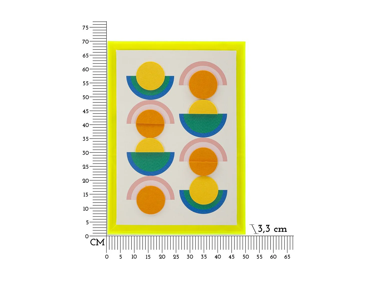 Impression sur Toile avec Cadre Psychédélique 7, Multicouleur, 50x3,3x70 cm, Seven Design