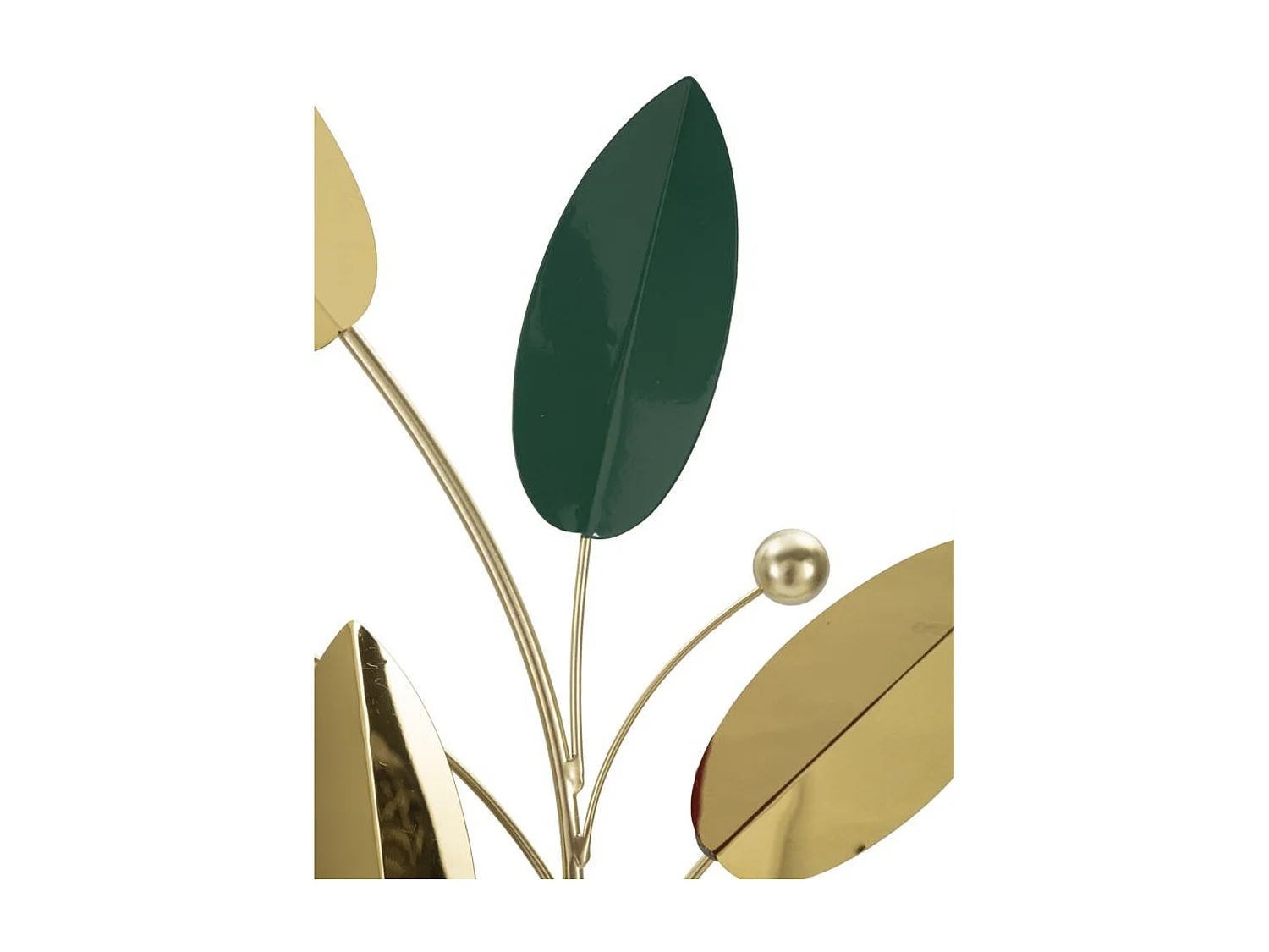 Décoration 3D en Métal Feuilles 1, Multicouleur, 59x3,8x98,4 cm, Seven Design