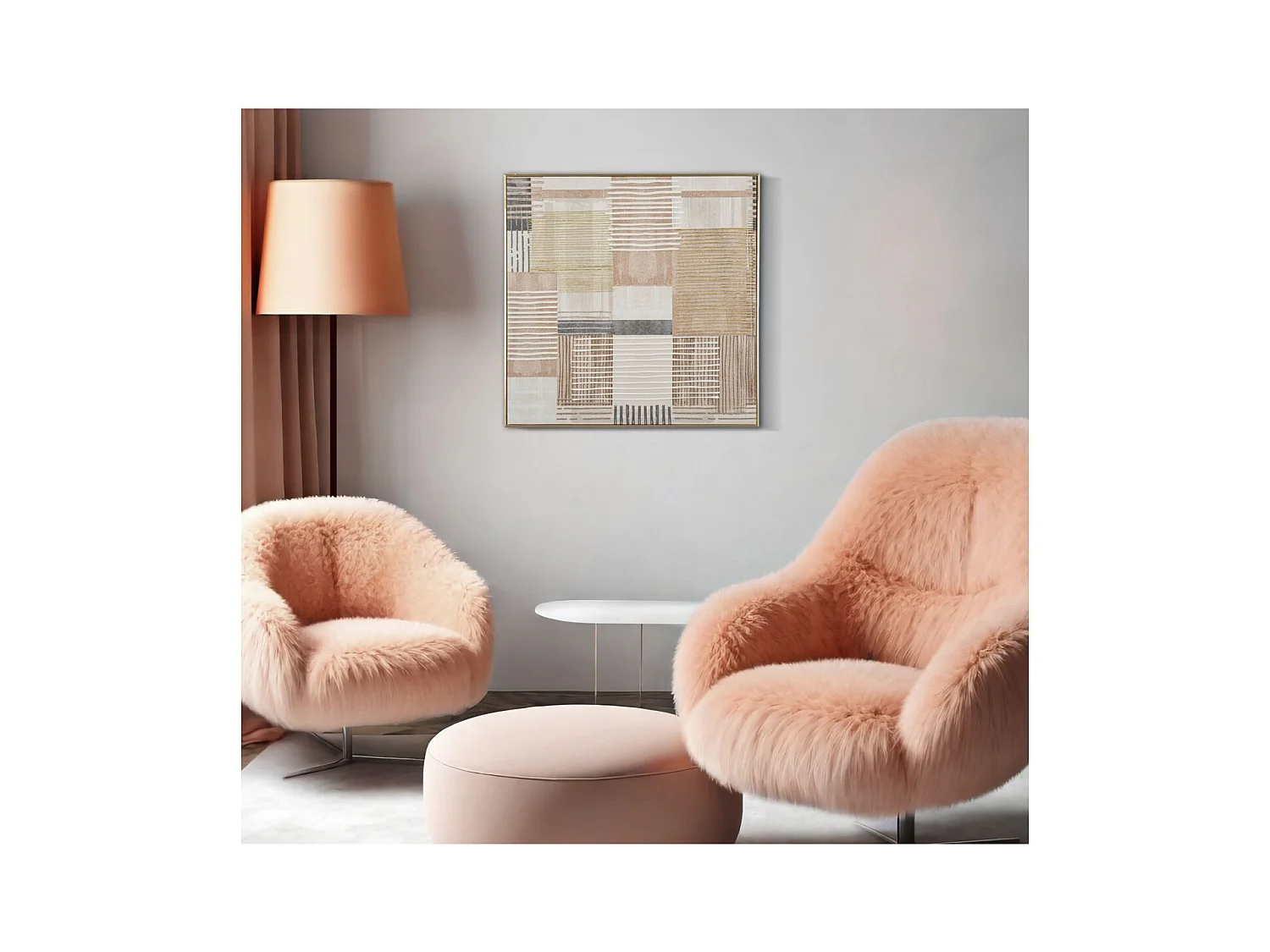 Impression sur Toile avec Cadre MF787, Multicouleur, 60x3x60 cm, Seven Design