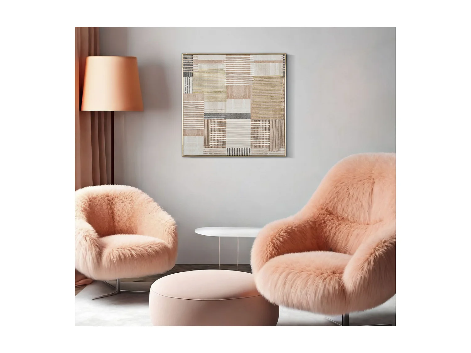 Impression sur Toile avec Cadre MF787, Multicouleur, 60x3x60 cm, Seven Design