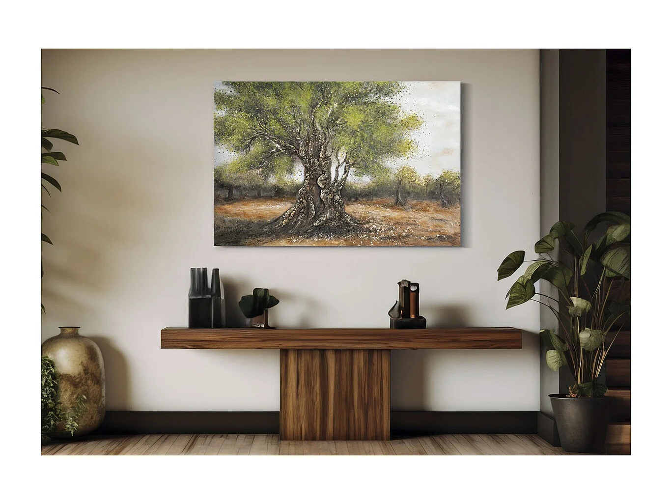 Afdrukken op Canvas Boom 2, Veelkleurig, 120x3,8x80 cm, Seven Design