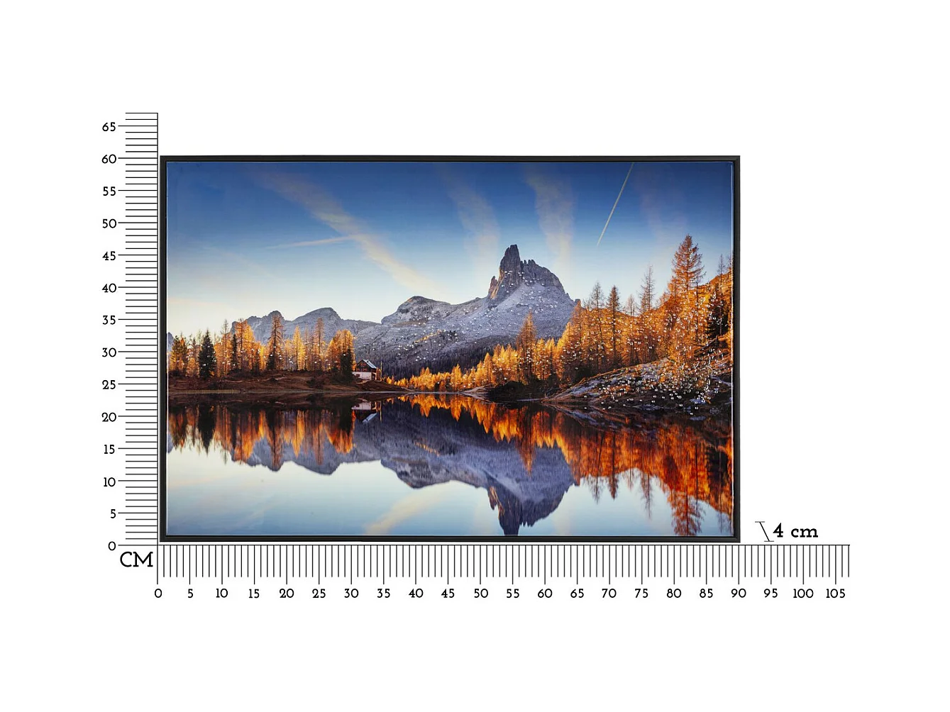 Impression sur Toile avec Cadre Alba, Multicouleur, 90x4x60 cm, Seven Design