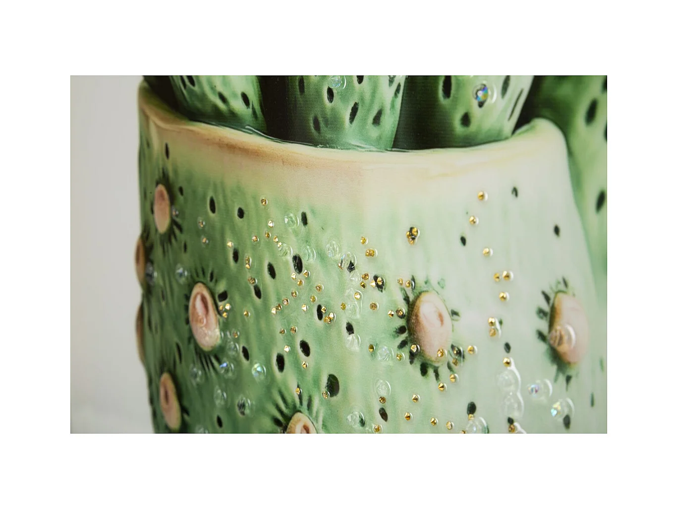 Impression sur Toile avec Cadre Cactus 2, Multicouleur, 40x2,8x40 cm, Seven Design
