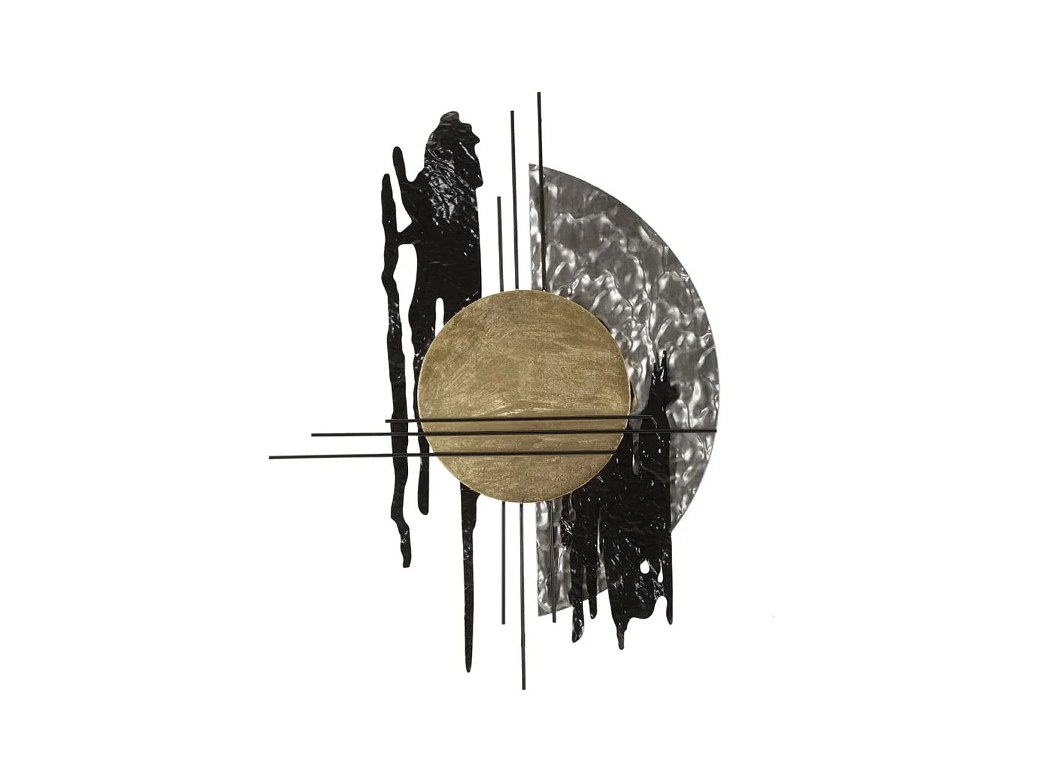 Décoration 3D en Métal MF761, Multicouleur, 78x5x102 cm, Seven Design