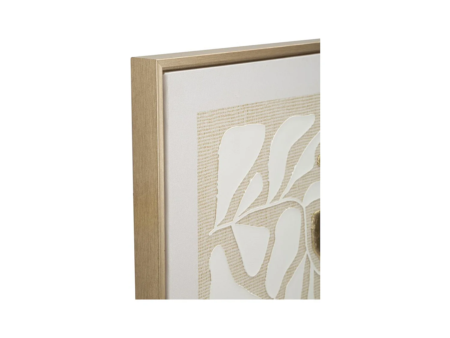 Impression sur Toile avec Cadre Feuilles 1, Multicouleur, 50x3x70 cm, Seven Design