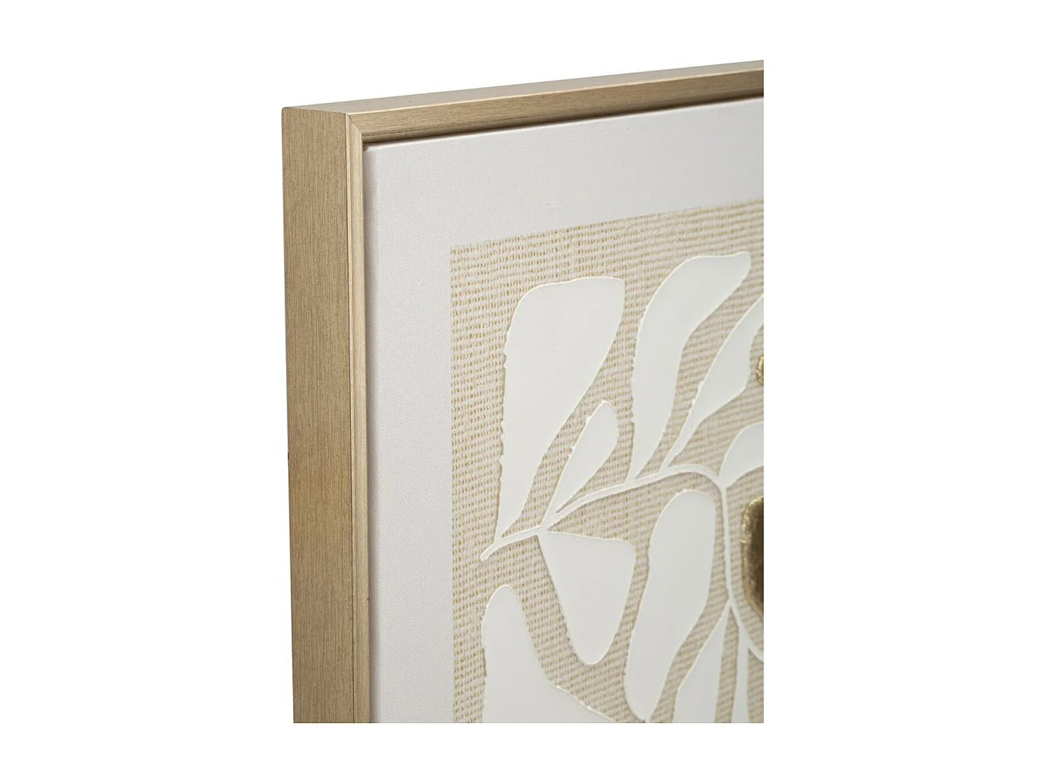 Impression sur Toile avec Cadre Feuilles 1, Multicouleur, 50x3x70 cm, Seven Design
