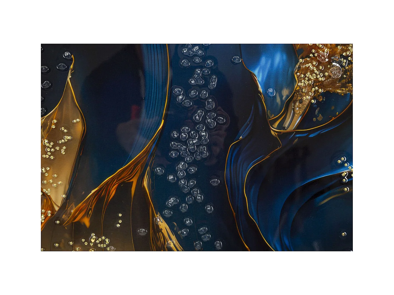 Impression sur Toile avec Cadre Marbre 1, Multicouleur, 60x4x90 cm, Seven Design