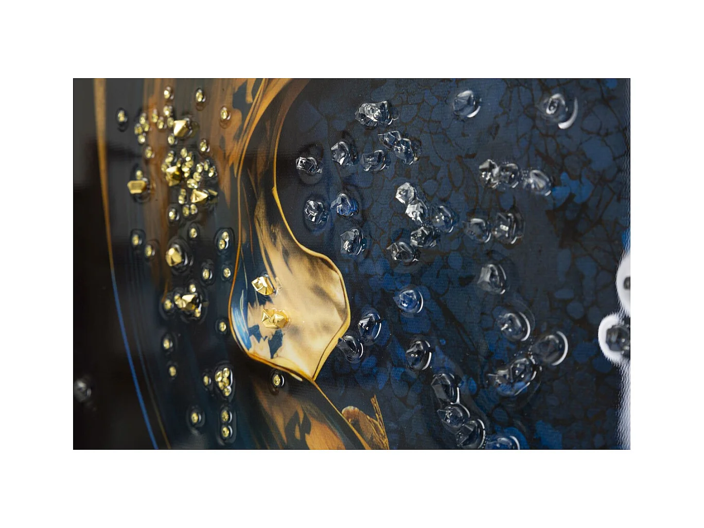 Impression sur Toile avec Cadre Marbre 1, Multicouleur, 60x4x90 cm, Seven Design