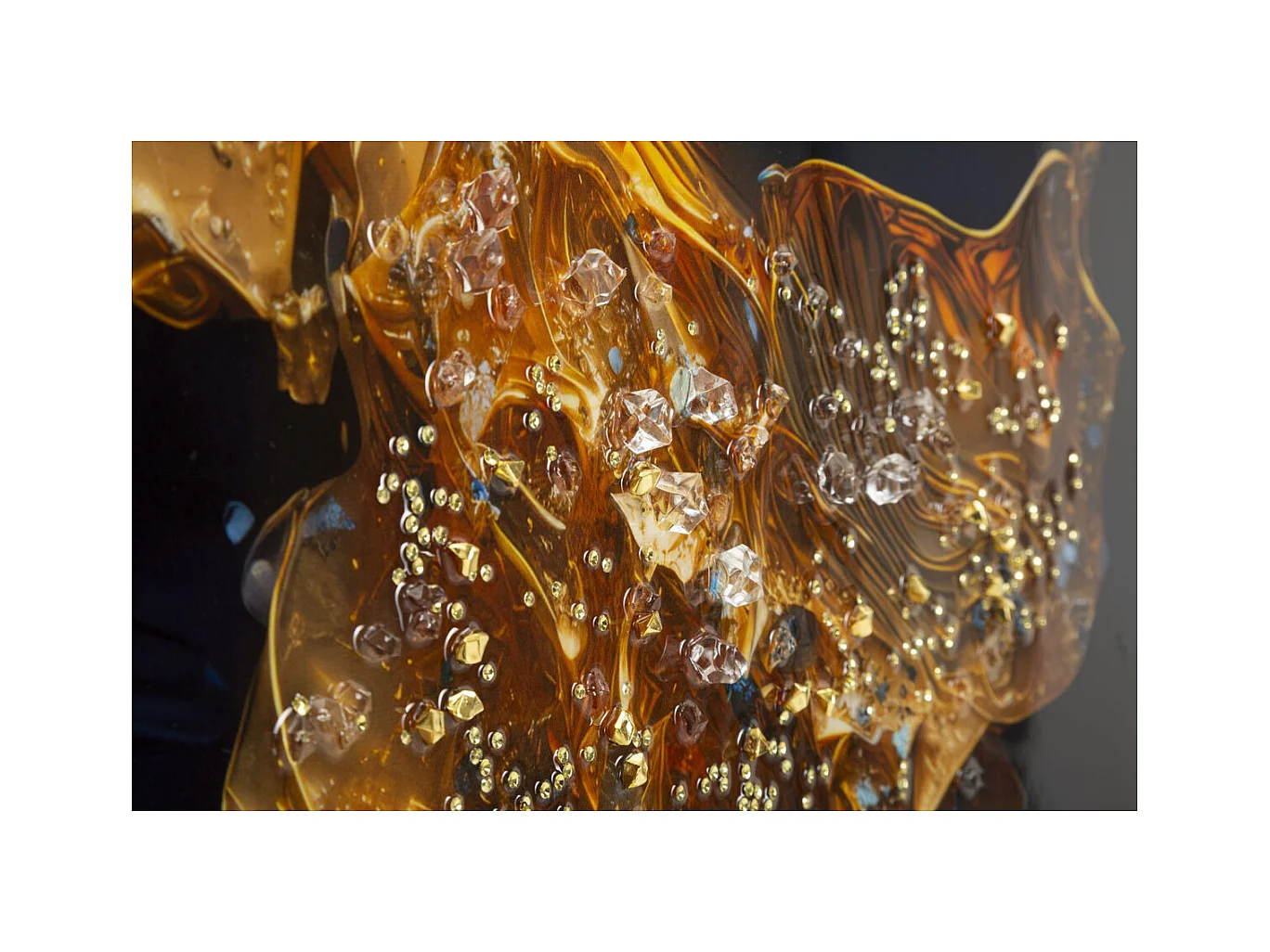 Impression sur Toile avec Cadre Marbre 1, Multicouleur, 60x4x90 cm, Seven Design