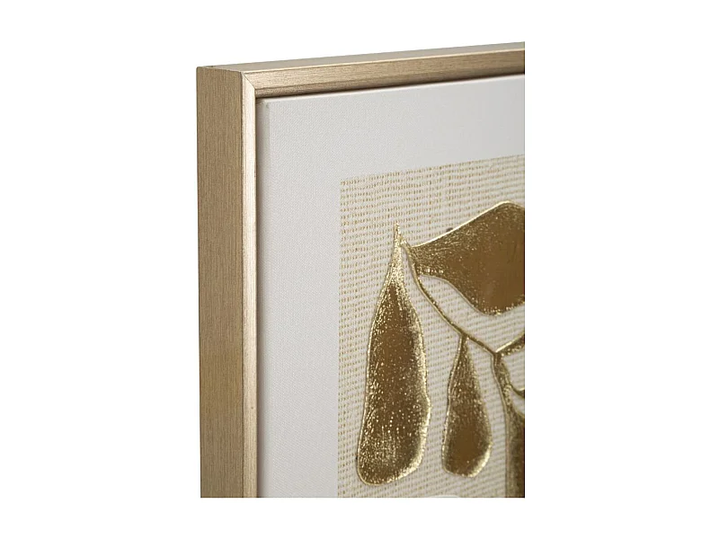 Afdrukken op Canvas met Lijst Bladeren, Veelkleurig, 50x3x70 cm, Epikasa