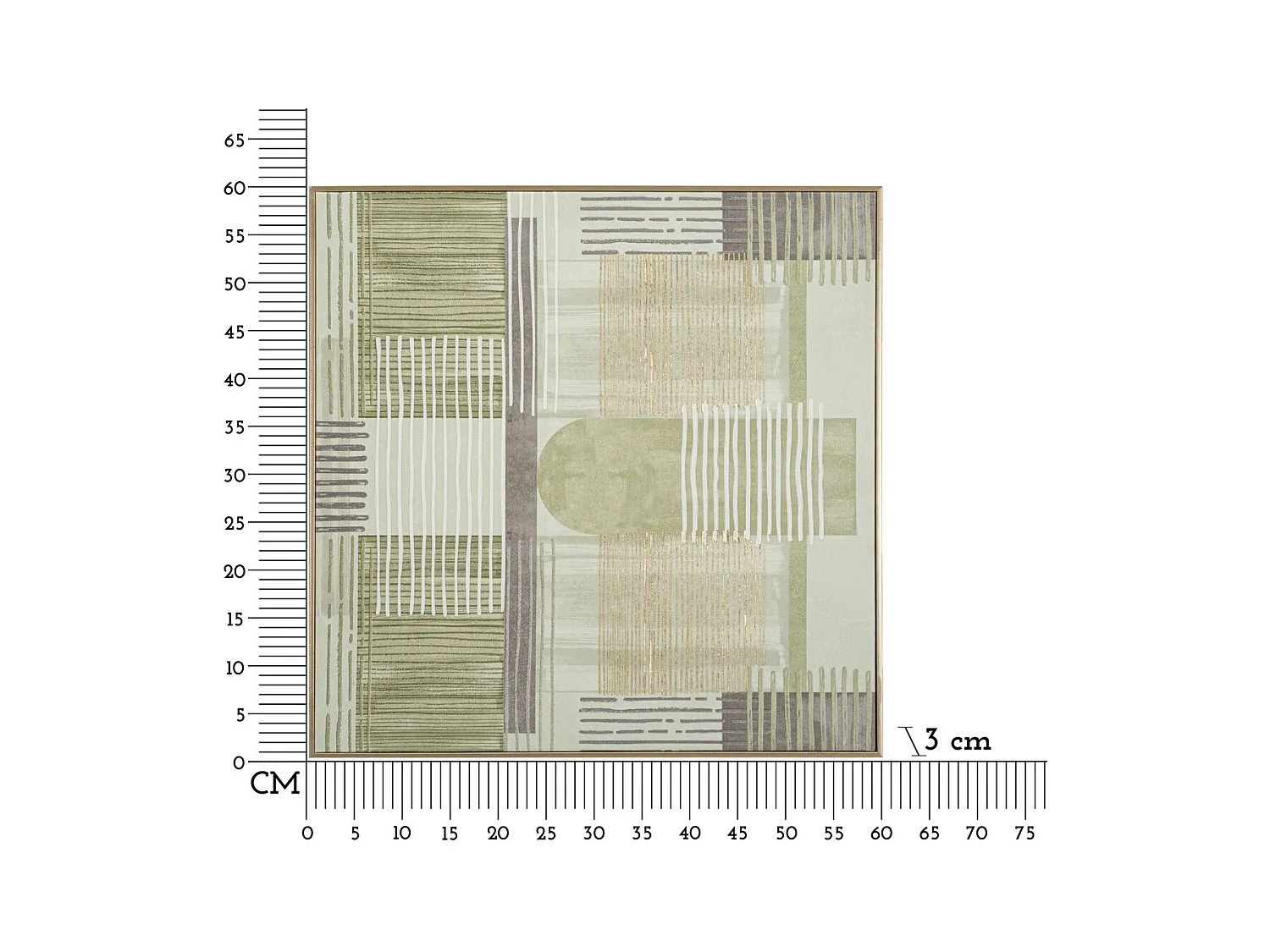 Impression sur Toile avec Cadre MF786, Multicouleur, 60x3x60 cm, Epikasa