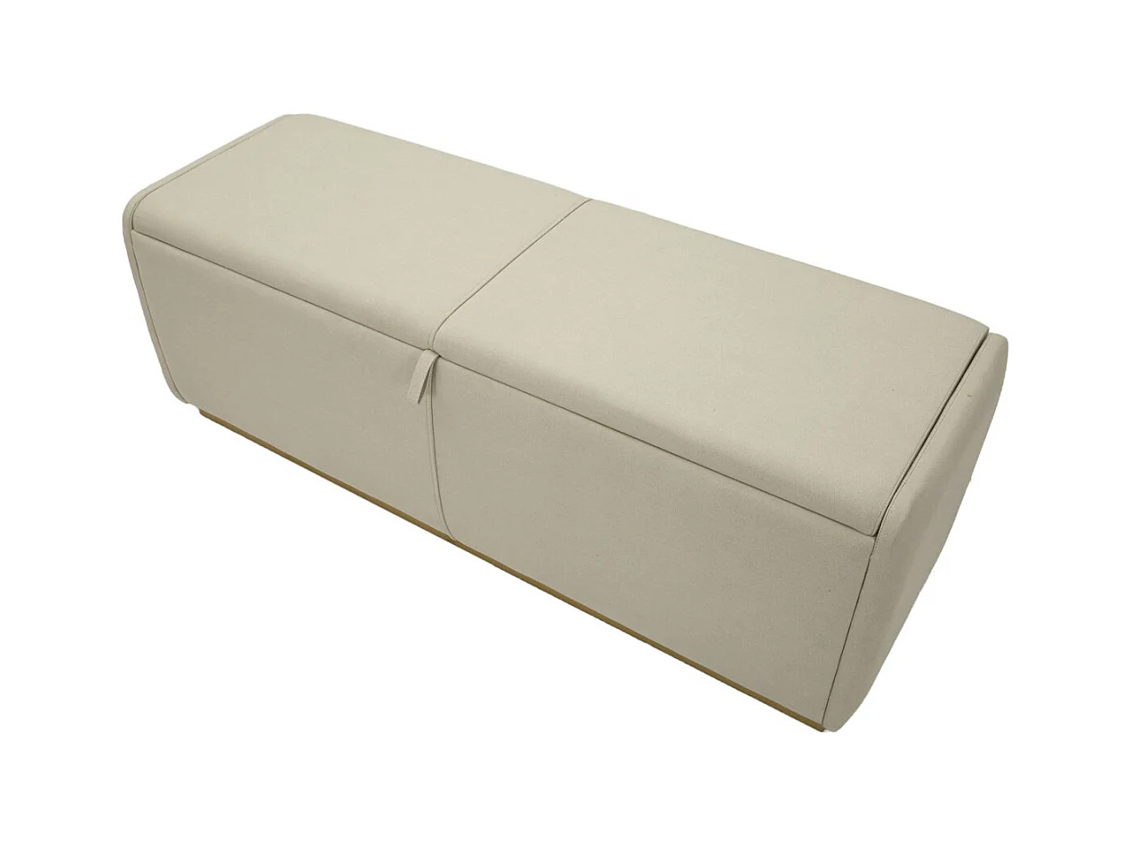 Panca con Portaoggetti MF766, Beige, 130x45x45 cm, Epikasa