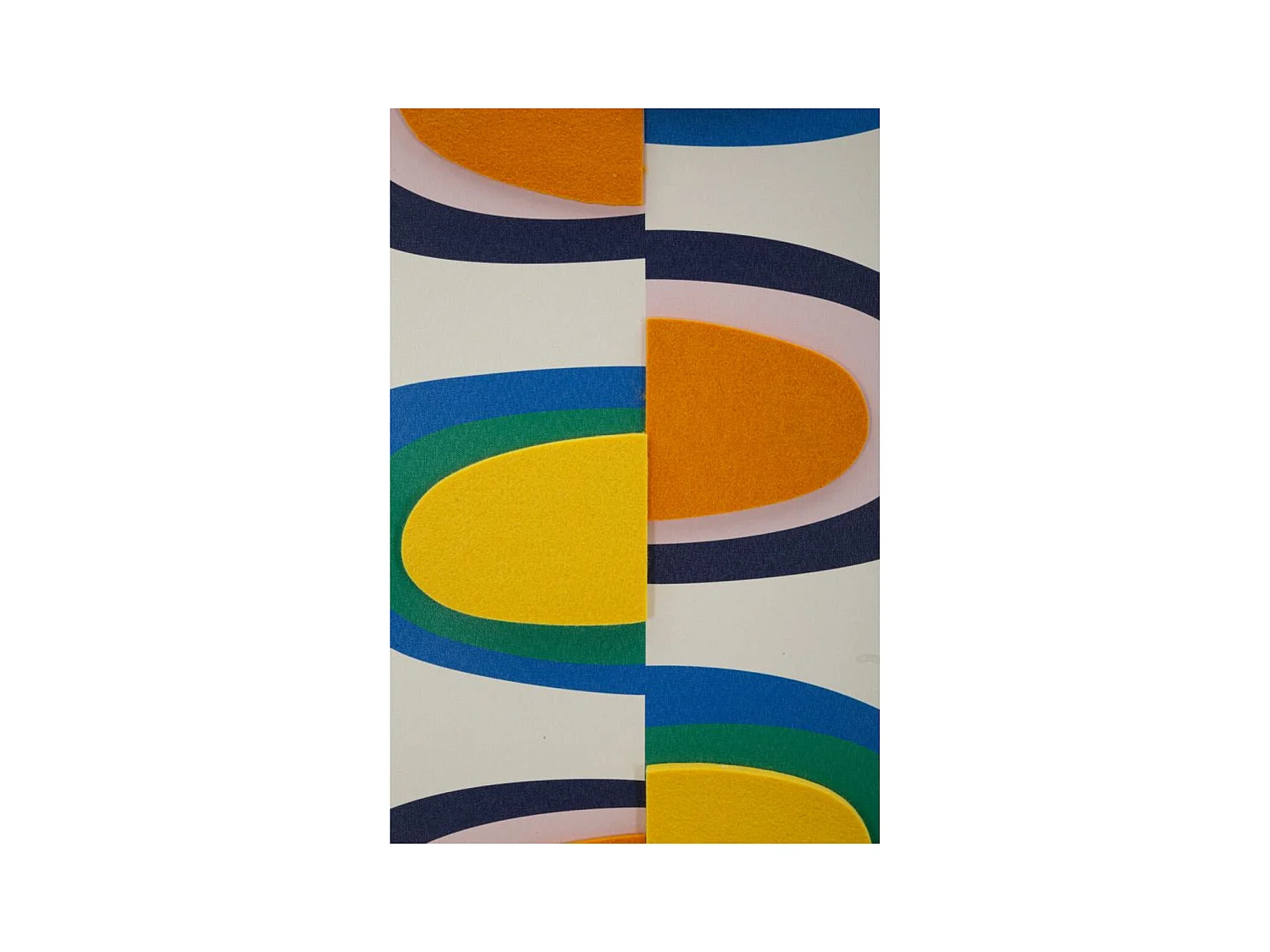 Impression sur Toile avec Cadre Psychédélique 6, Multicouleur, 50x3,3x70 cm, Seven Design