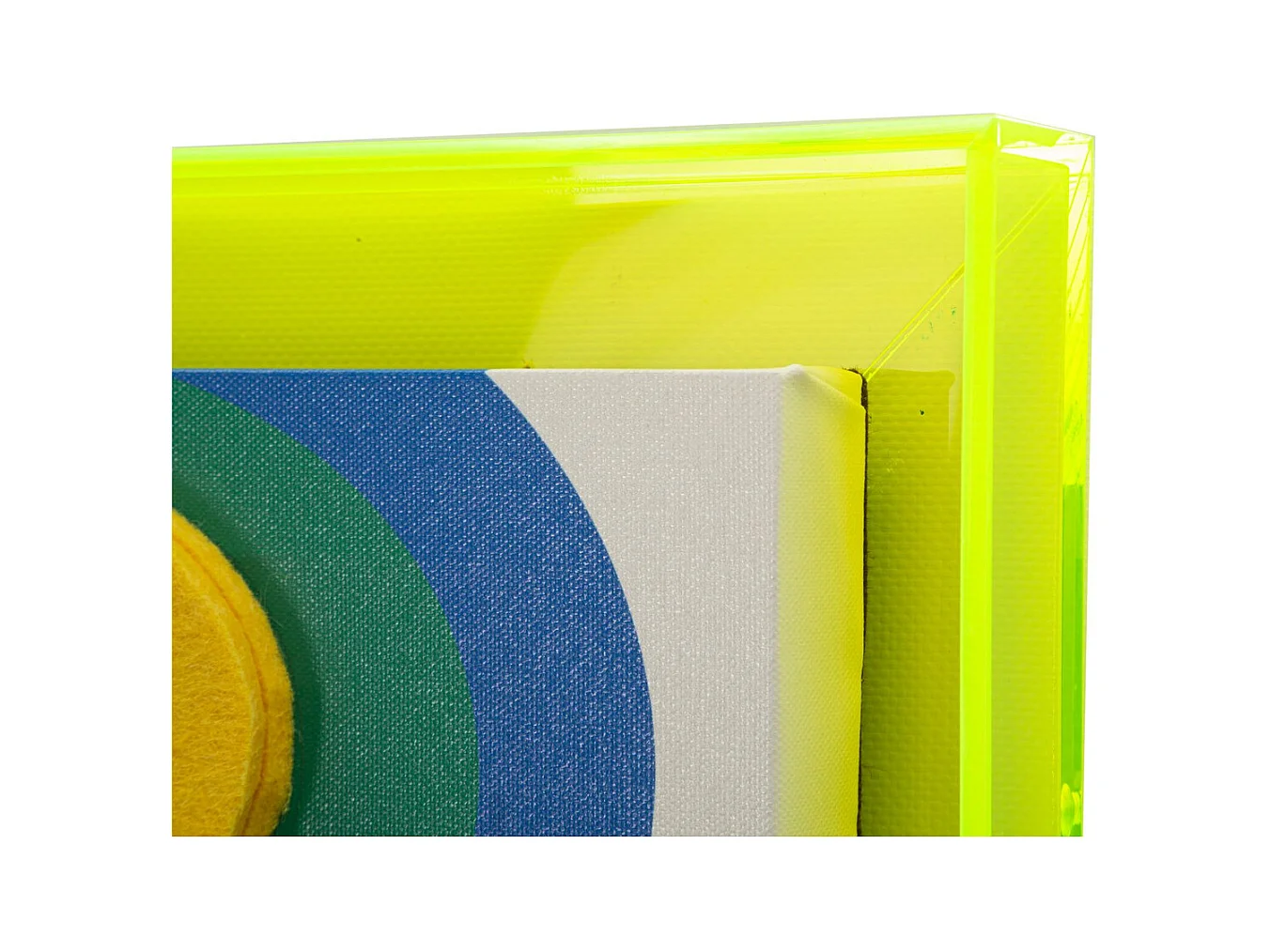 Impression sur Toile avec Cadre Psychédélique 6, Multicouleur, 50x3,3x70 cm, Seven Design