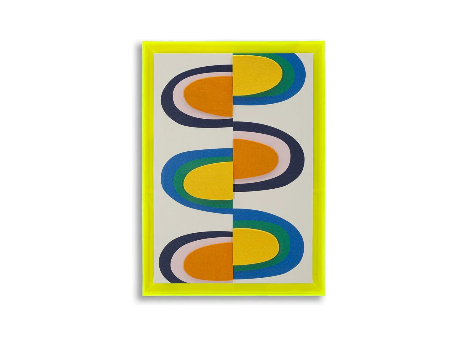 Impression sur Toile avec Cadre Psychédélique 6, Multicouleur, 50x3,3x70 cm, Epikasa