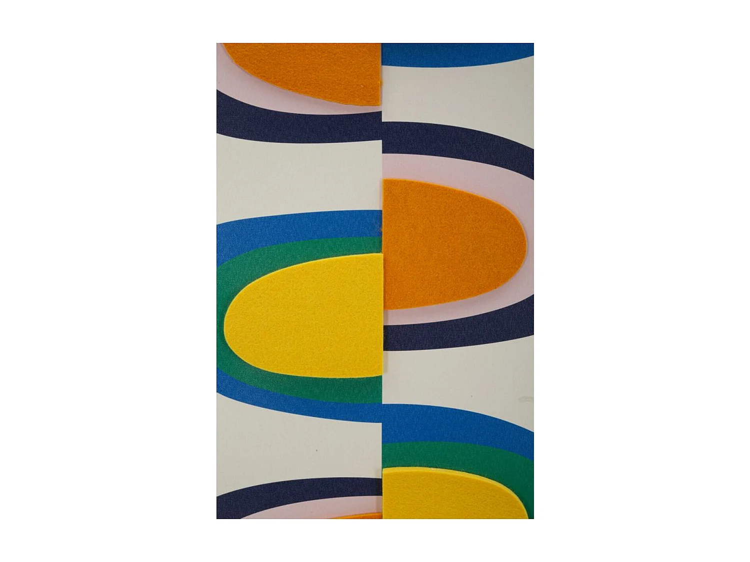 Impression sur Toile avec Cadre Psychédélique 6, Multicouleur, 50x3,3x70 cm, Seven Design