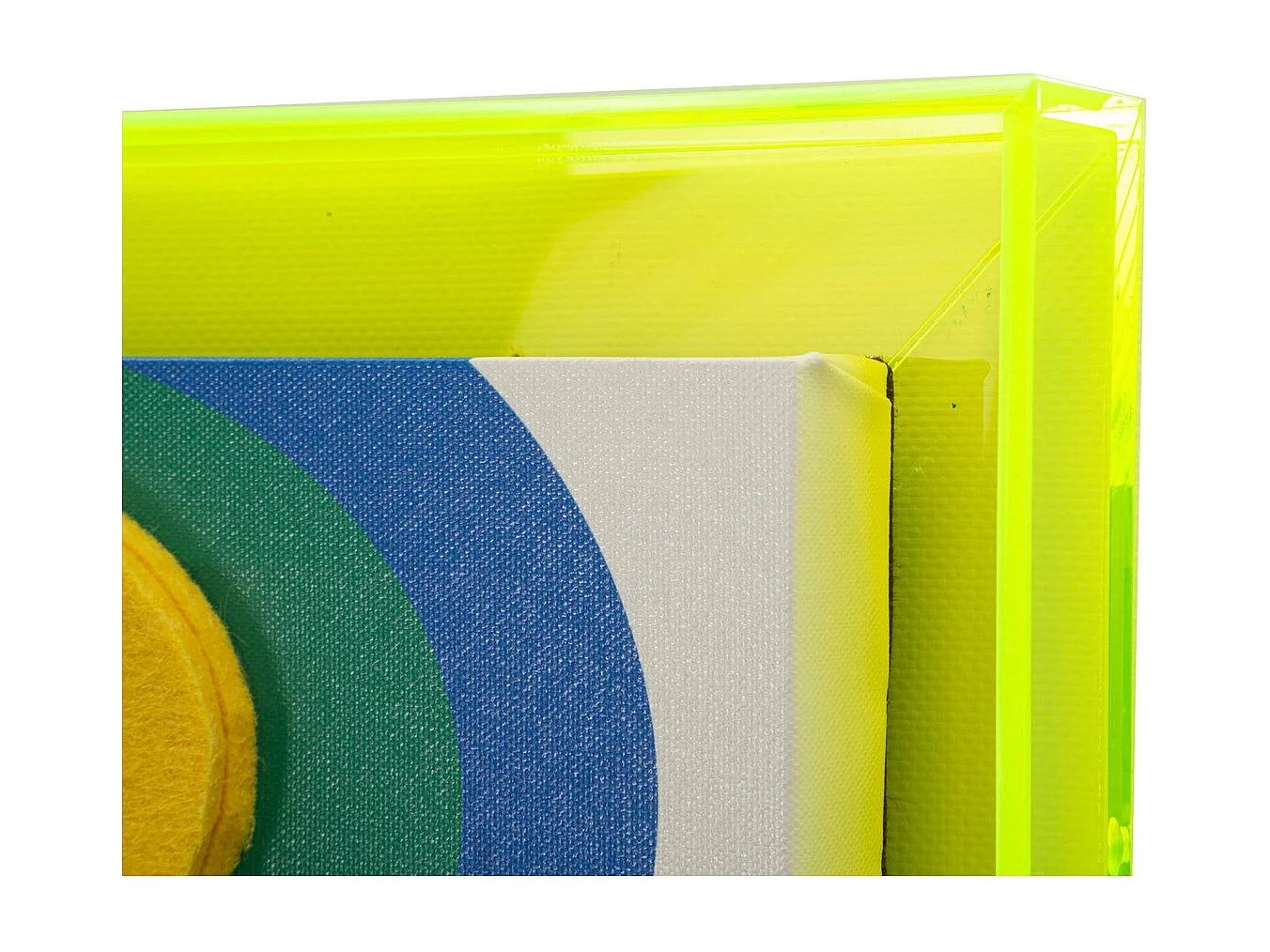 Impression sur Toile avec Cadre Psychédélique 6, Multicouleur, 50x3,3x70 cm, Seven Design