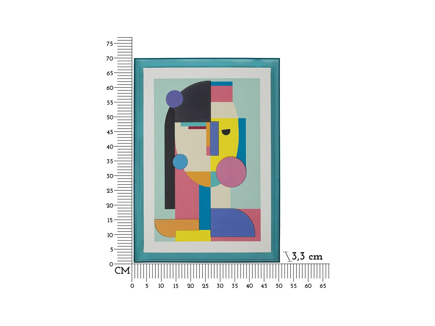 Wydruk na Płótnie z Ramą Psychodeliczny 5, Wielokolorowy, 50x3,3x70 cm, Seven Design