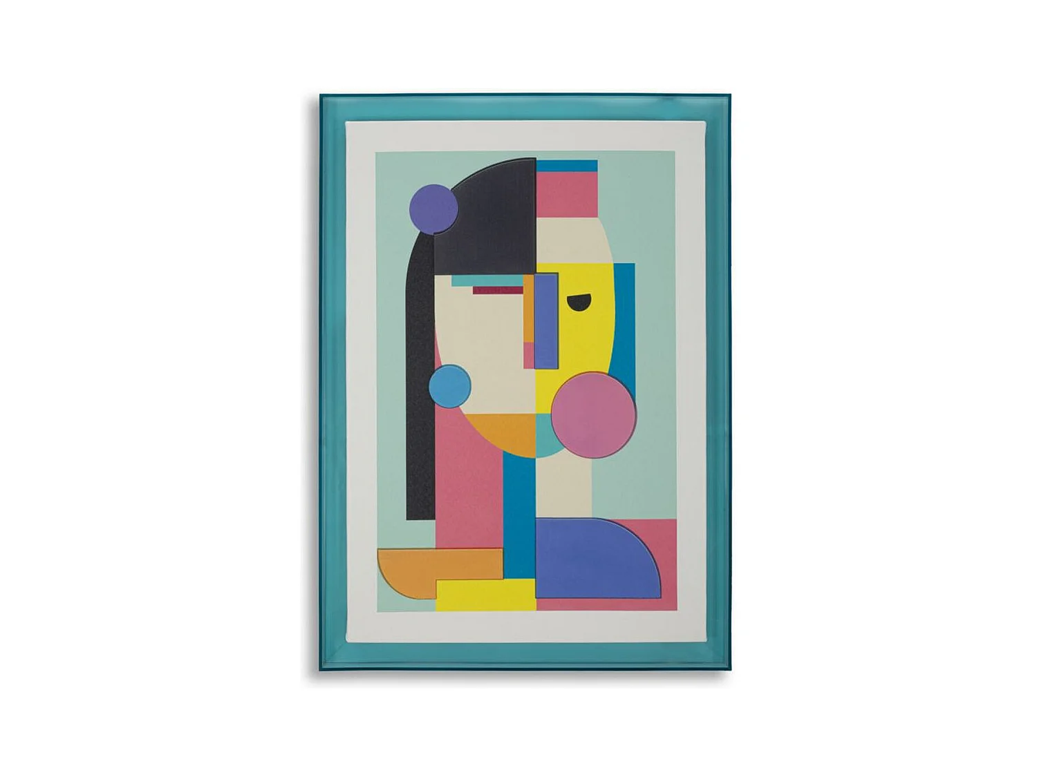 Impression sur Toile avec Cadre Psychédélique 5, Multicouleur, 50x3,3x70 cm, Epikasa