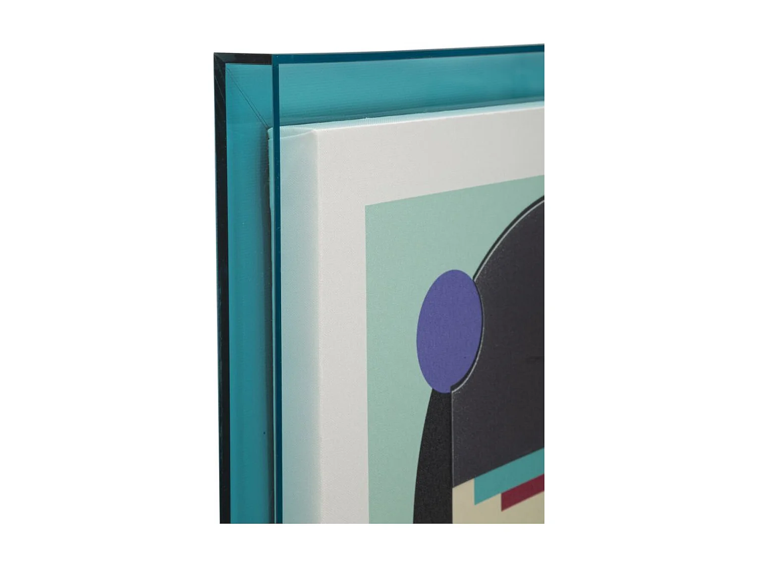 Impression sur Toile avec Cadre Psychédélique 5, Multicouleur, 50x3,3x70 cm, Seven Design