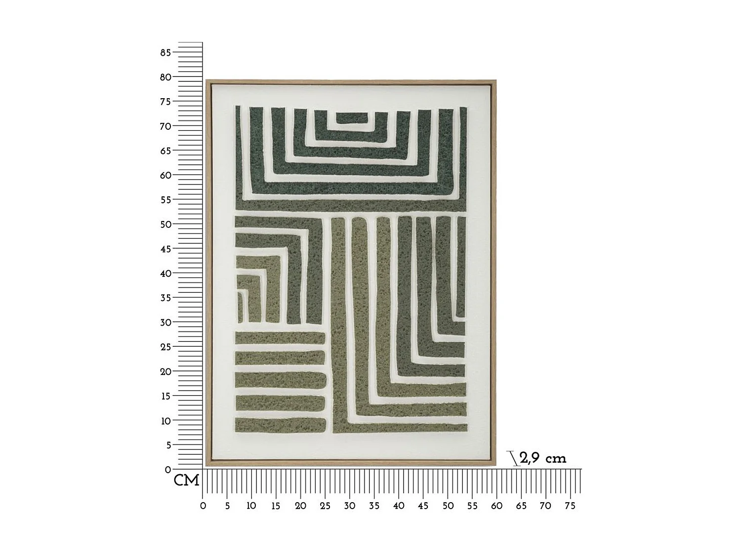 Impression sur Toile avec Cadre MF785, Multicouleur, 60x2,9x80 cm, Epikasa