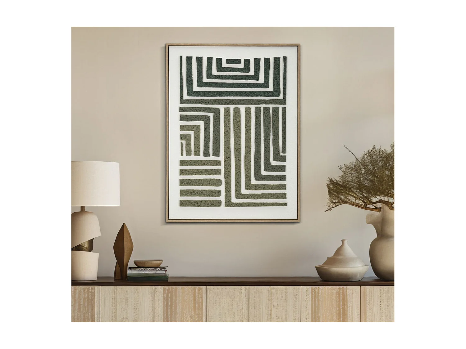 Impression sur Toile avec Cadre MF785, Multicouleur, 60x2,9x80 cm, Seven Design