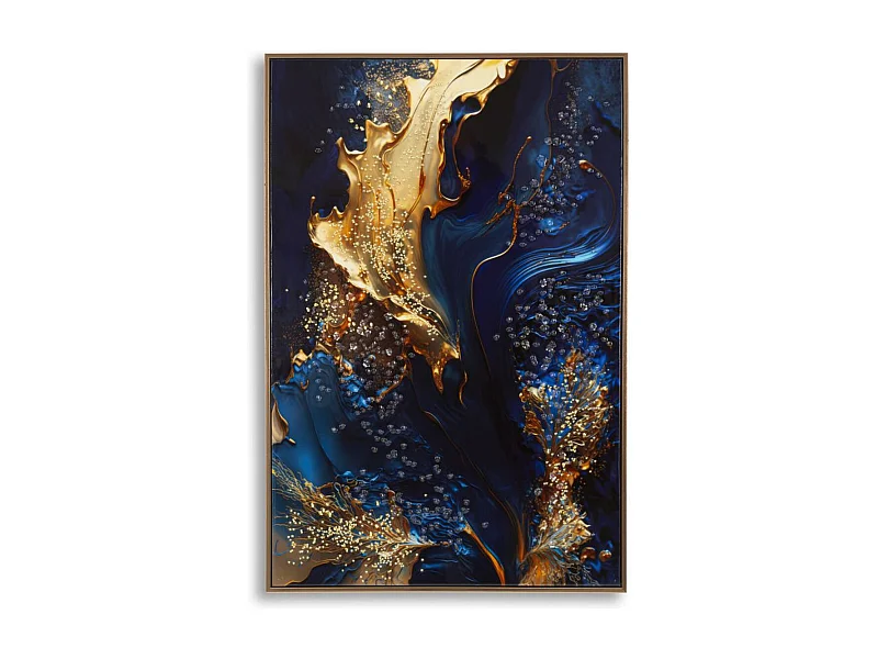 Wydruk na Płótnie z Ramą Marmur, Wielokolorowy, 60x4x90 cm, Seven Design