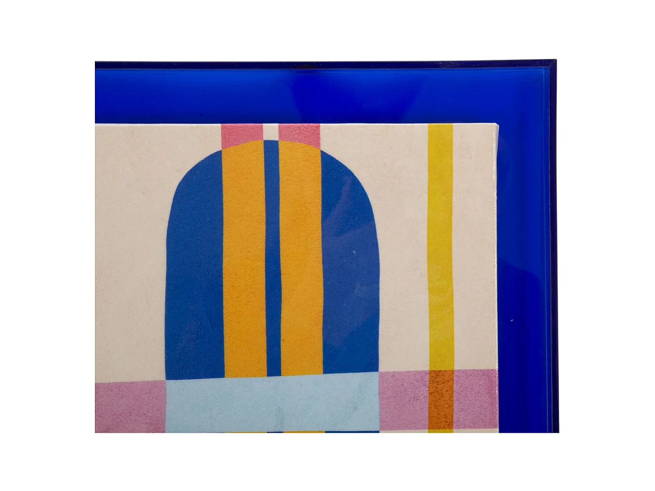 Impression sur Toile avec Cadre Psychédélique 3, Multicouleur, 60x3,3x80 cm, Seven Design