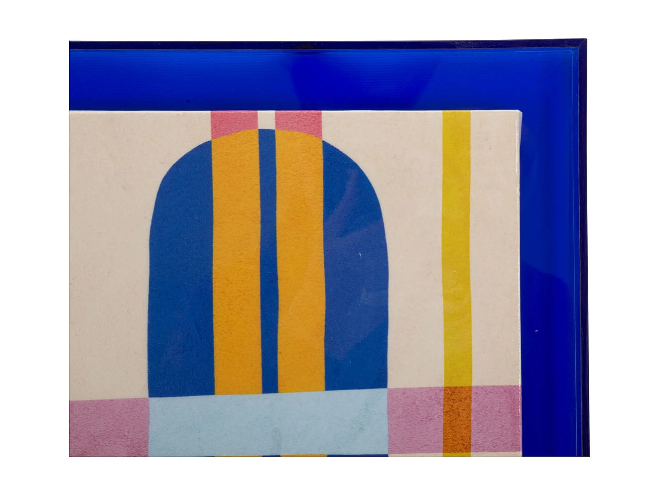 Impression sur Toile avec Cadre Psychédélique 3, Multicouleur, 60x3,3x80 cm, Seven Design