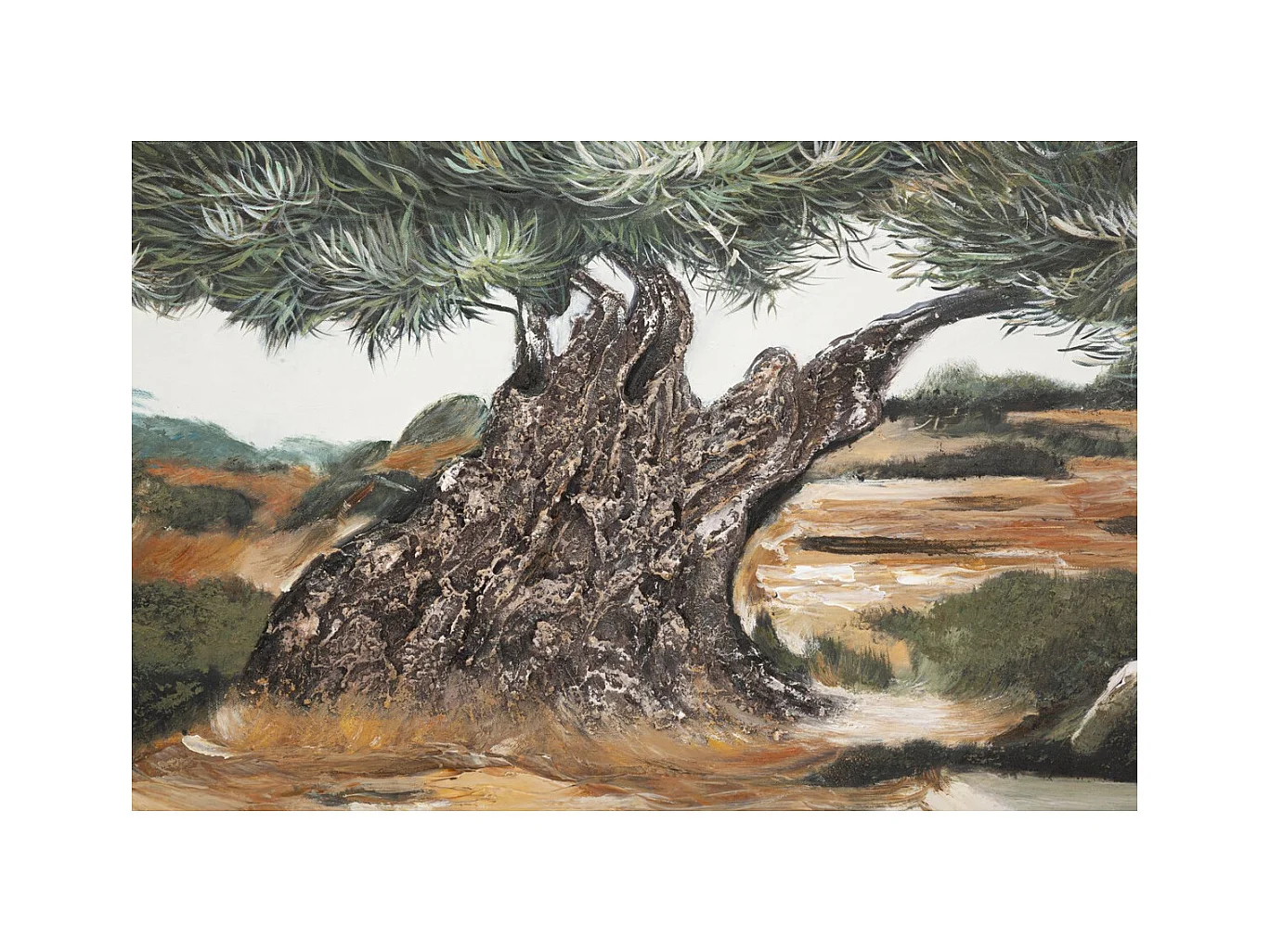 Impression sur Toile Arbre 1, Multicouleur, 120x3,8x80 cm, Seven Design