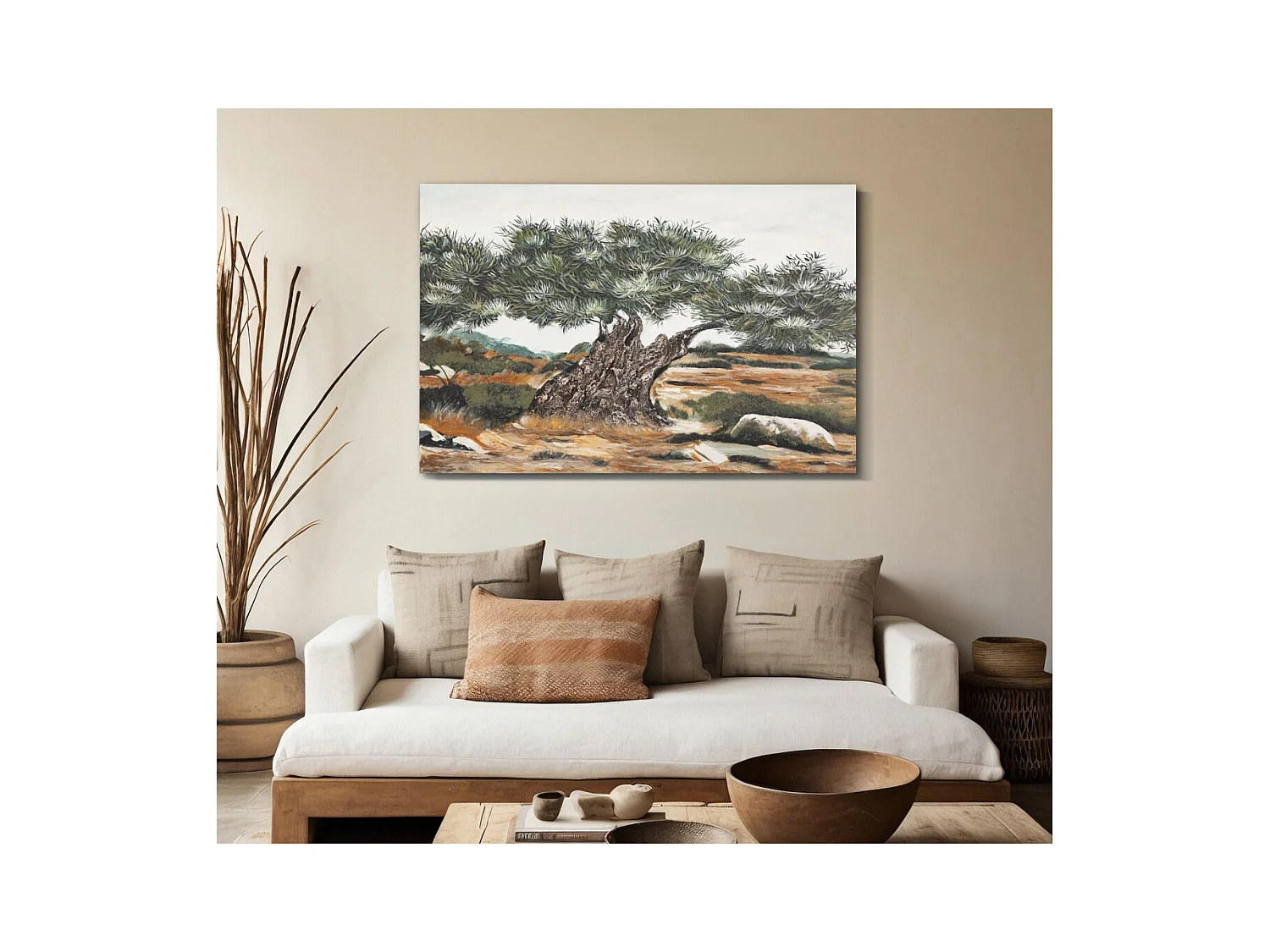 Impression sur Toile Arbre 1, Multicouleur, 120x3,8x80 cm, Seven Design