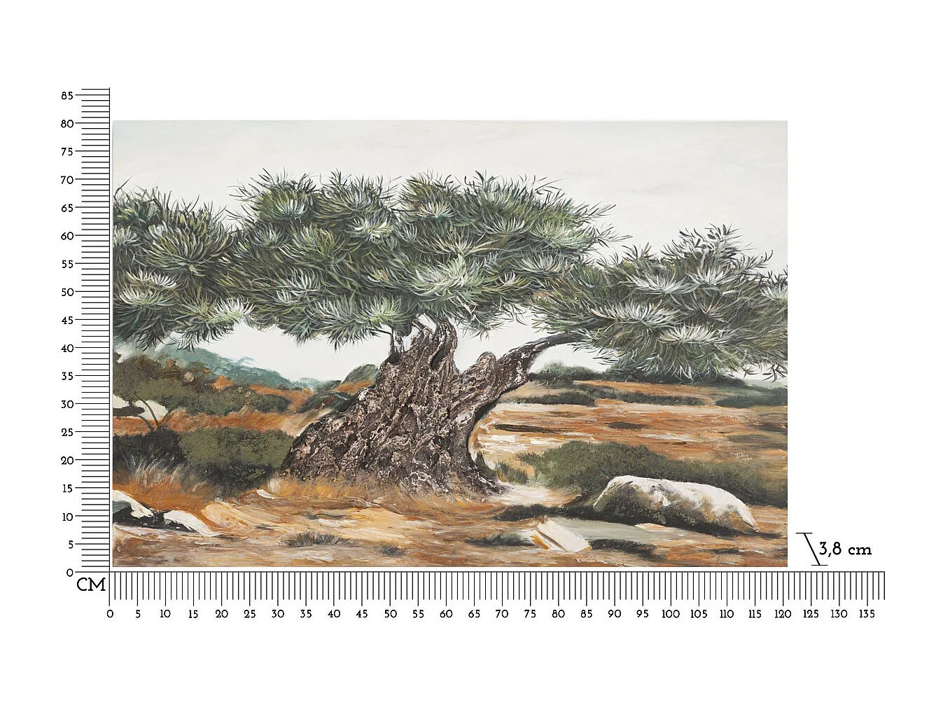 Wydruk na Płótnie Drzewo 1, Wielokolorowy, 120x3,8x80 cm, Seven Design