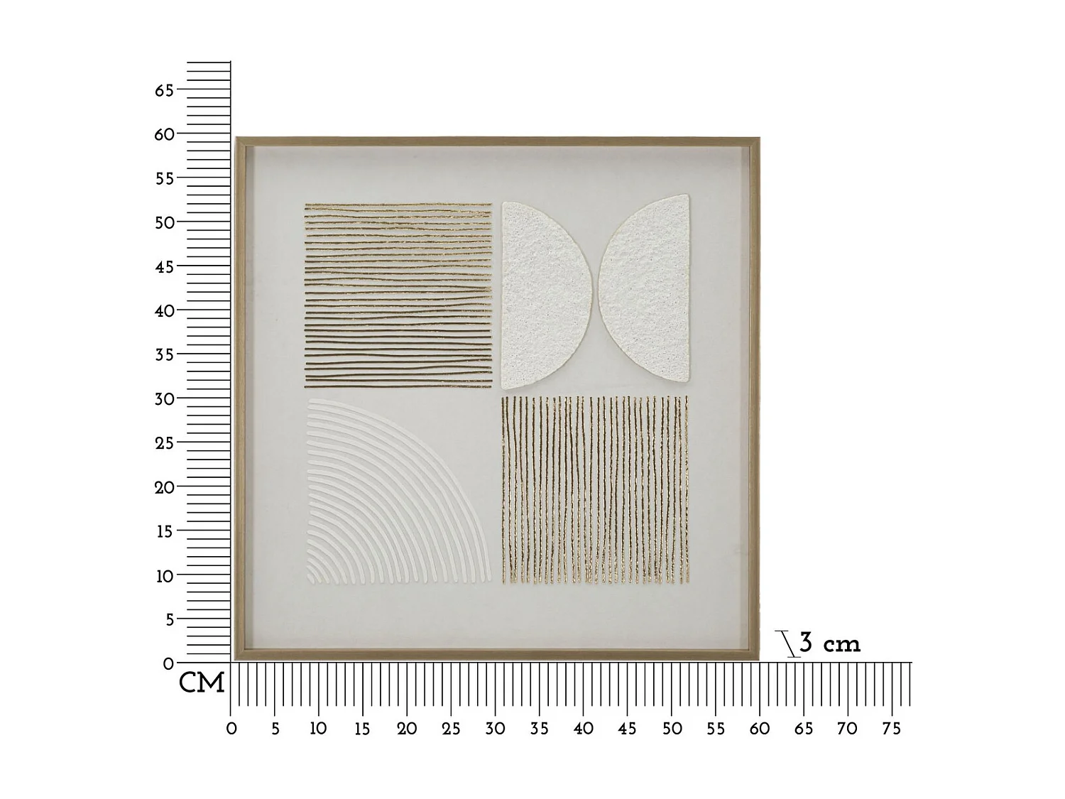 Impression sur Toile avec Cadre MF788, Multicouleur, 60x3x60 cm, Seven Design