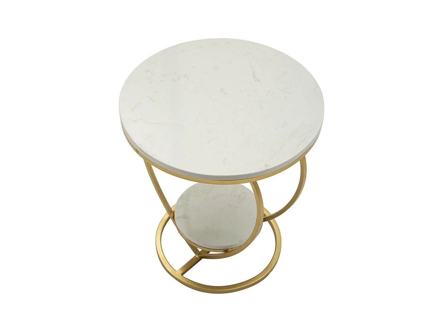 Table d'Appoint Cœur, Or, 40x40x45,5 cm, Seven Design