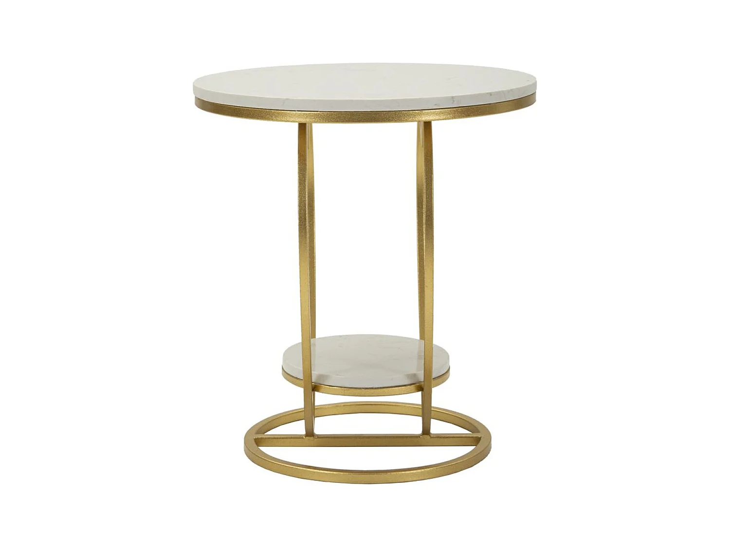 Table d'Appoint Cœur, Or, 40x40x45,5 cm, Seven Design