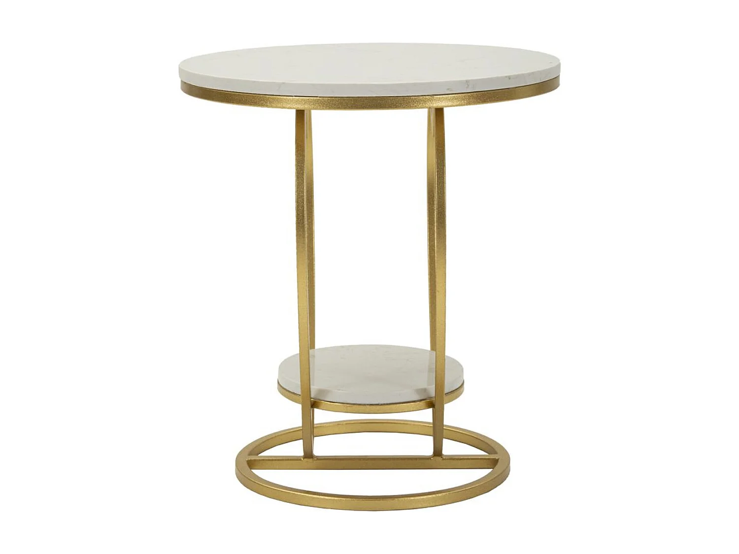 Mesa de Centro Corazón, Oro, 40x40x45,5 cm, Seven Design