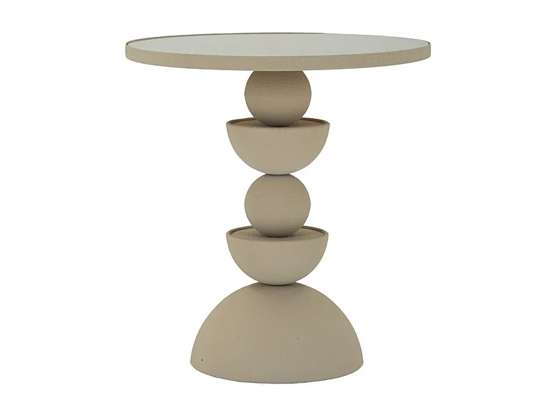 Stolik Kawowy MF799, Beżowy, 40,5x40,5x42 cm, Epikasa