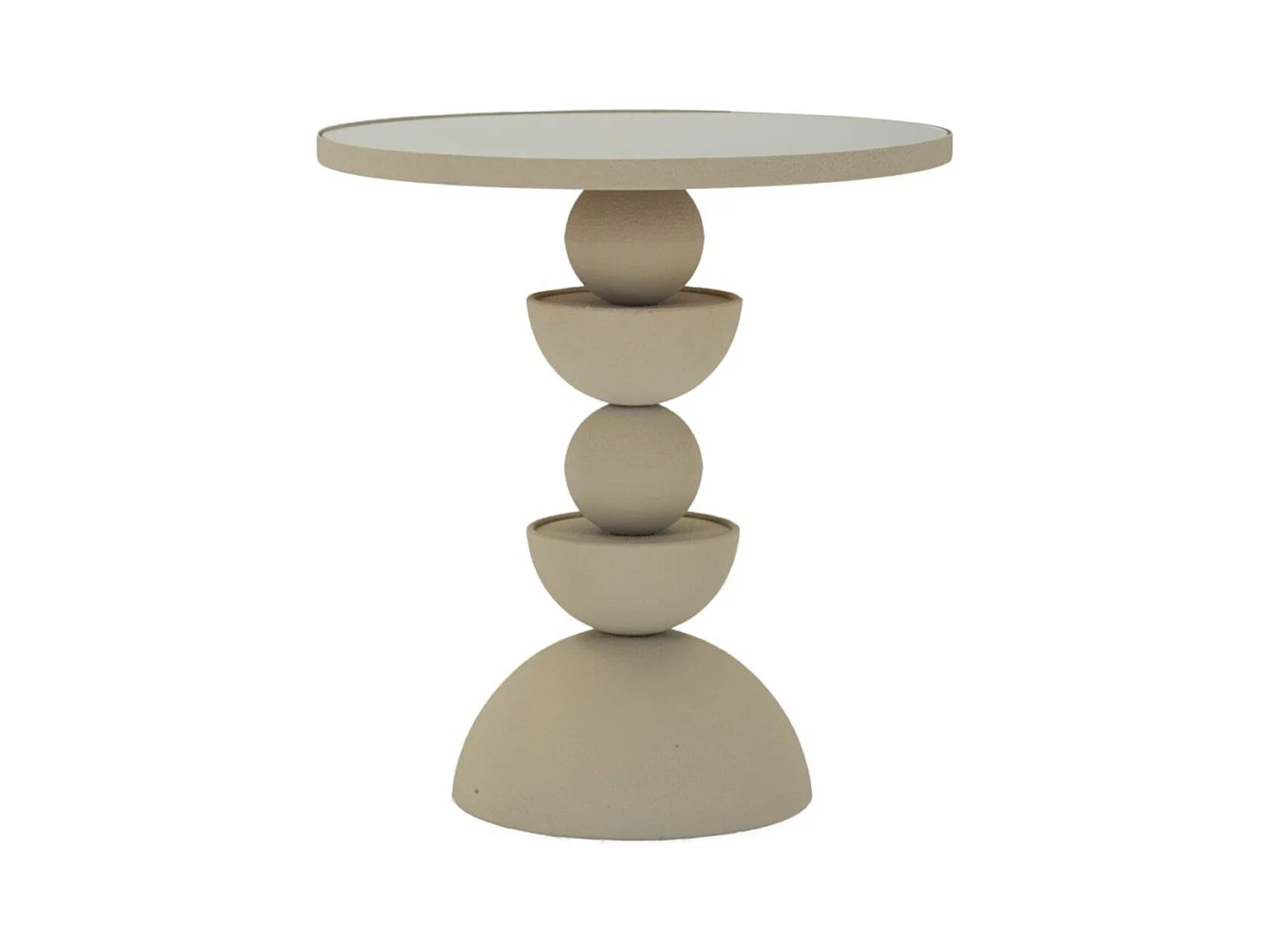Table d'Appoint MF799, Beige, 40,5x40,5x42 cm, Seven Design