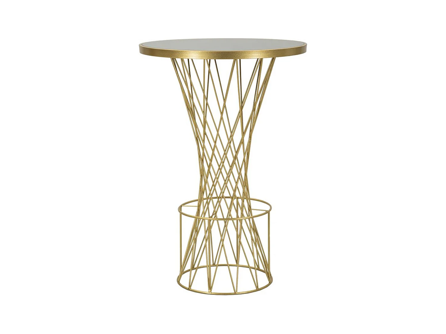 Tavolino MF805, Oro, 70x70x103 cm, Epikasa